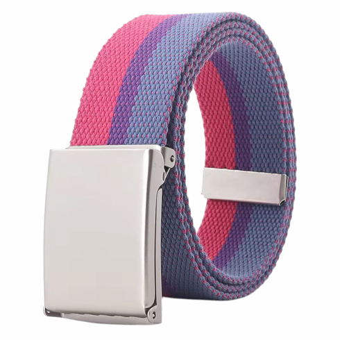Canvas Belt with Metal Buckle Bi Adjustable