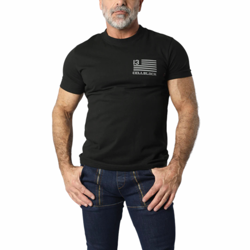 Cellblock 13 Bruiser Flag Tee Black