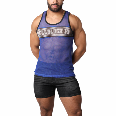 Challenger Mesh Tank Top Blue