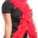 Chandelle Feather Boa - Medium Weight - Red 6'