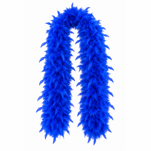 Chandelle Feather Boa - Medium Weight - Royal 6'