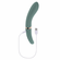Chick Flick Rechargeable Silicone Dual Vibrator  Mint 9.4" Silicone