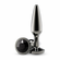Chrome Tapered Anal Plug Gray M Aluminum