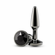 Chrome Tapered Anal Plug Gray S Aluminum