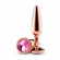 Chrome Tapered Anal Plug Rose Gold M Aluminum