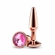 Chrome Tapered Anal Plug Rose Gold S Aluminum