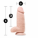 Chub Pounder Dildo with Suction Cup Beige 10" TPE/TPR/ABS