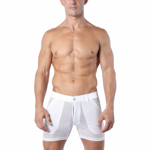 Clear Shine Shorts White
