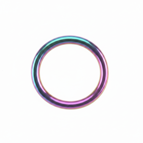 Cock Ring - Seamless Stainless Steel Rainbow