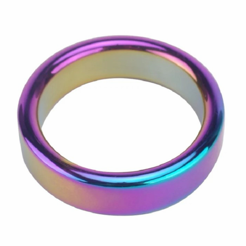 Cock Ring - Wide Stainless Steel Rainbow
