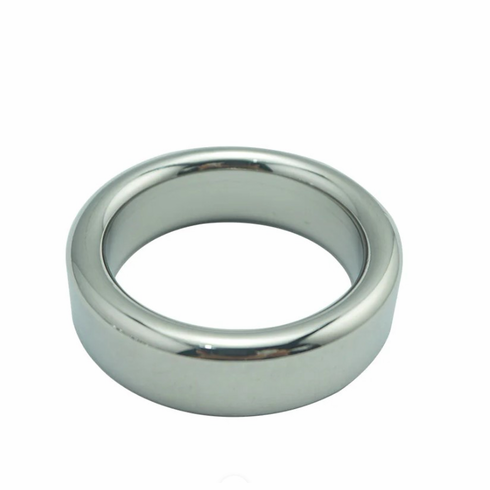 Cock Ring - Wide Stainless Steel Silver