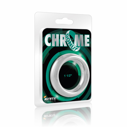 Cock Rings - Chrome Donut 1.5" Chrome