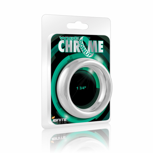 Cock Rings - Wide Chrome Donut 1.7" Chrome
