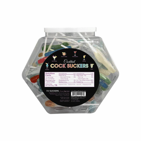 Cocktail Cock Suckers Fishbowl 1 ct Assorted
