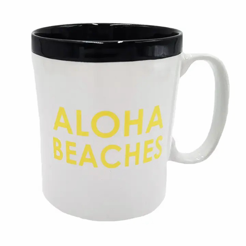 Coffee Mugs - Aloha Beaches White 12 oz