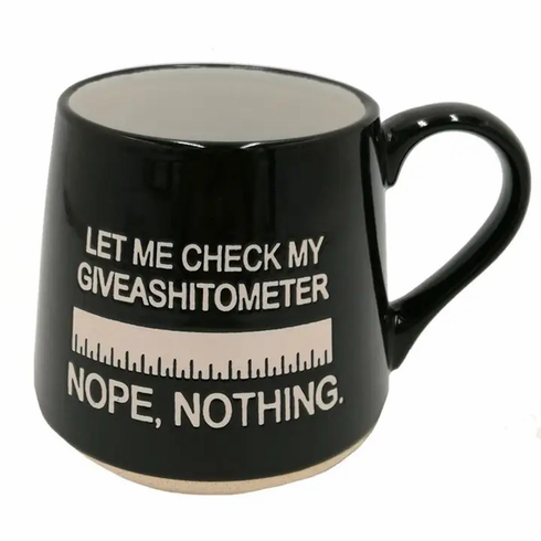 Coffee Mugs - Give A Shit Black 16 oz