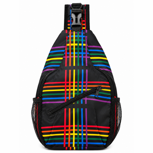 Crossbody Bags/Sling Backpack Rainbow Cross Hatch