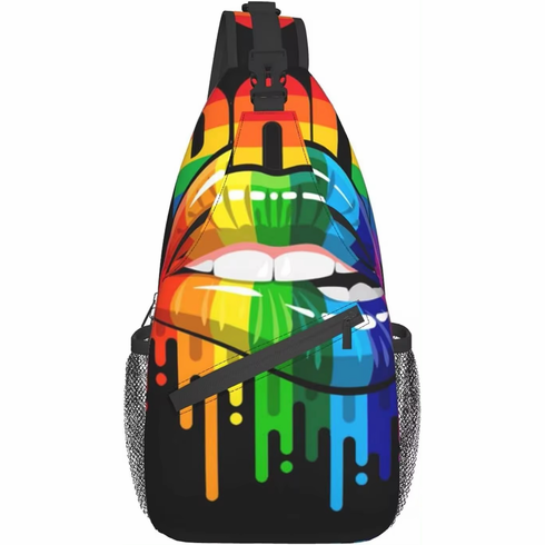 Crossbody Bags/Sling Backpack Rainbow Drool