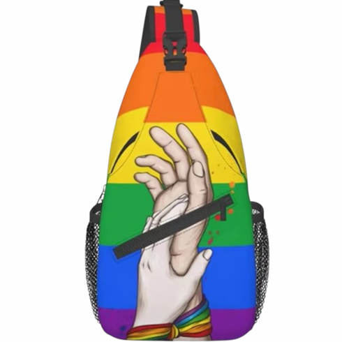 Crossbody Bags/Sling Backpack Rainbow Hands