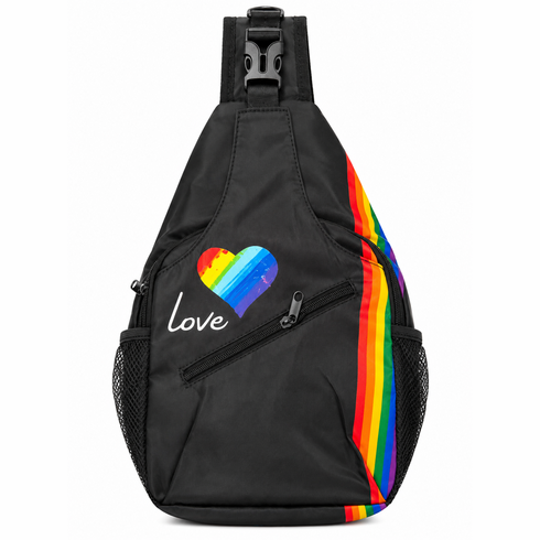 Crossbody Bags/Sling Backpack Rainbow Love