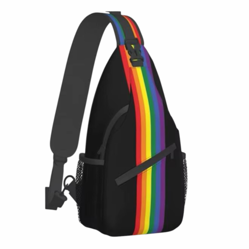 Crossbody Bags/Sling Backpack Rainbow Vertical Stripes