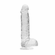 Crystal Clear Dildo Clear 6" TPE/TPR/ABS