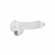 Crystal Clear Dildo Clear 6" TPE/TPR/ABS