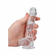 Crystal Clear Dildo Clear 6" TPE/TPR/ABS