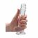 Crystal Clear Dildo Clear 7" TPE/TPR/ABS