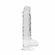 Crystal Clear Dildo Clear 8" TPE/TPR/ABS