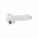 Crystal Clear Dildo Clear 8" TPE/TPR/ABS