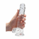 Crystal Clear Dildo Clear 8" TPE/TPR/ABS