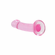 Crystal Clear Dildo Pink 6.7" TPE/TPR/ABS