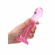 Crystal Clear Dildo Pink 6.7" TPE/TPR/ABS
