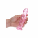 Crystal Clear Dildo Pink 6" TPE/TPR/ABS