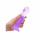 Crystal Clear Dildo Purple 6.7" TPE/TPR/ABS
