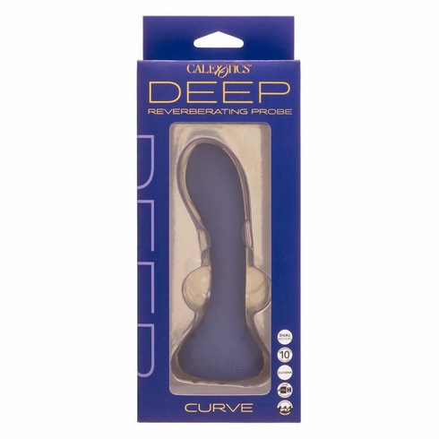 Curve Rechargeable Silicone Probe Blue 5.7" Silicone