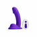Curve Silicone Vibrating Dildo Purple 5" Silicone Remote