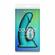 Curve Silicone Vibrating Dildo Teal 6" Silicone Remote