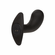 Curved Rechargeable Silicone Probe Black 4" Silicone