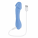 Dainty Dick Rechargeable Silicone Vibrating Dildo Blue 3.25" Silicone