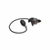 Dark Pearl Inflatable Rechargeable Vibrating Plug with Remote Black 4.3" Silicone Remote