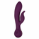Desire Rechargeable Silicone Rabbit Vibrator Purple 4.7" Silicone