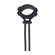 Detachable Wide Silicone Lasso Black One Size