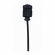 Detachable Wide Silicone Lasso Black One Size