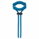 Detachable Wide Silicone Lasso Teal One Size