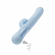 Devin Rechargeable Silicone Rabbit Vibrator Blue 4" Silicone