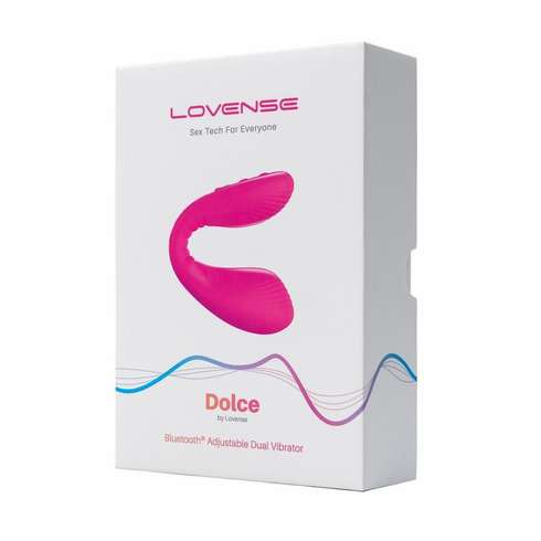 Dolce Silicone Rechargeable Dual Vibrator Pink 6.8" Silicone