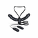 Double-Ended Strap-On with Dual Wired Remote Black 6" TPE/TPR/ABS Remote
