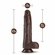 Dr. Murphy Rechargeable Thrusting Dildo Brown 8" TPE/TPR/ABS Remote
